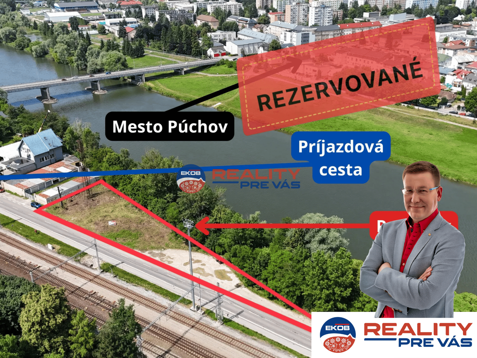 Predaj pozemku Priemyselná časť Púchov  rezervované