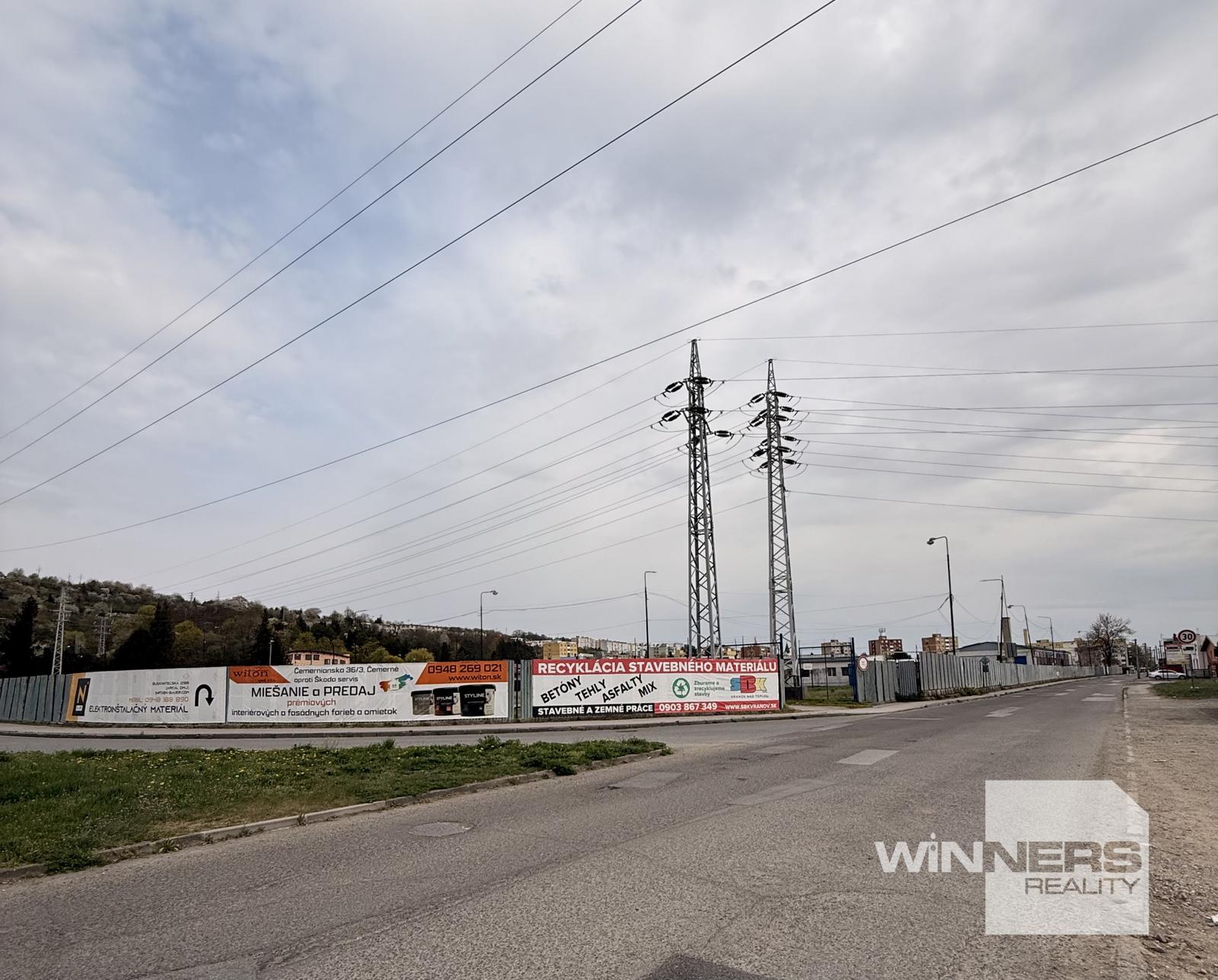Priemyselný pozemok 2 500 m2 na Budovateľskej ul., Vranov n. T. na predaj