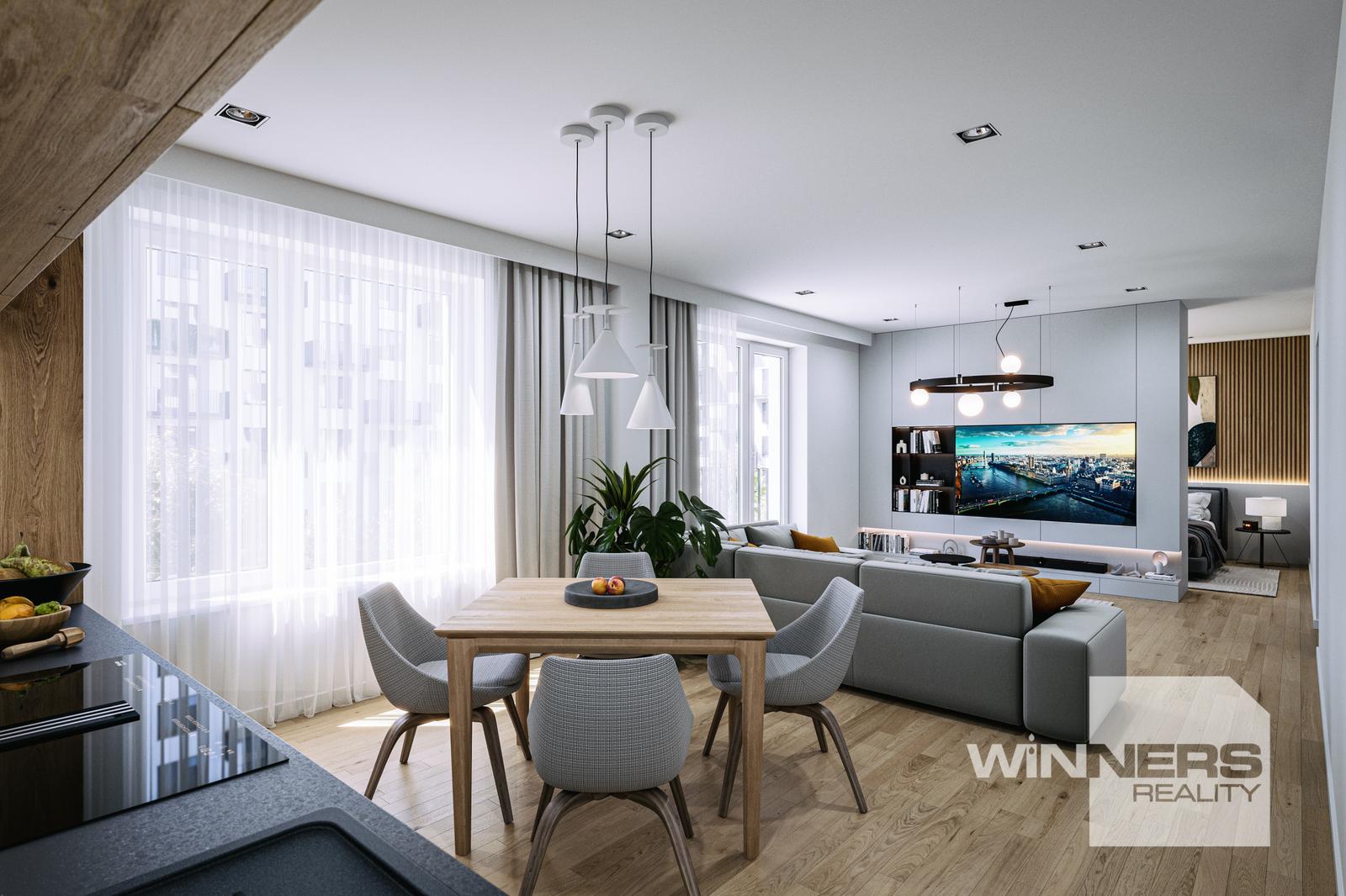 Ponúkame na predaj 3 izbové byty/apartmány v projekte PONTY, na Sekčove, vhodné aj investične