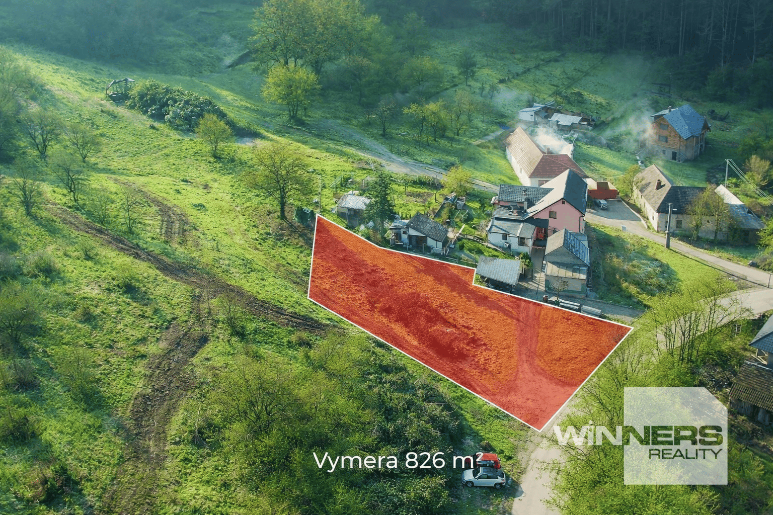 Predaj stavebného pozemku vo Višňovom, 826 m2