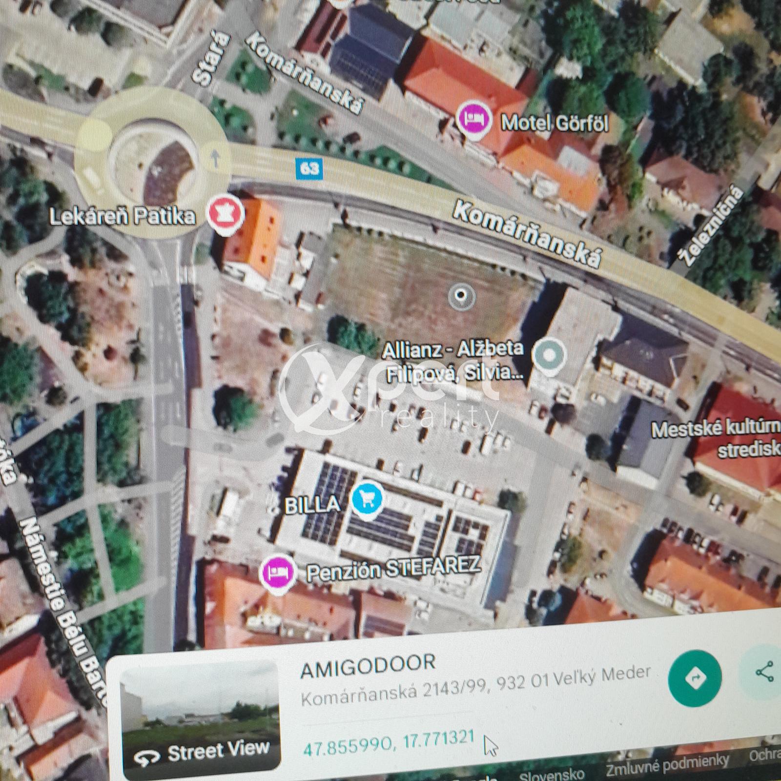 Predaj hodnotný stavebný pozemok na obchod a služby v centre Mesta Veľký Meder