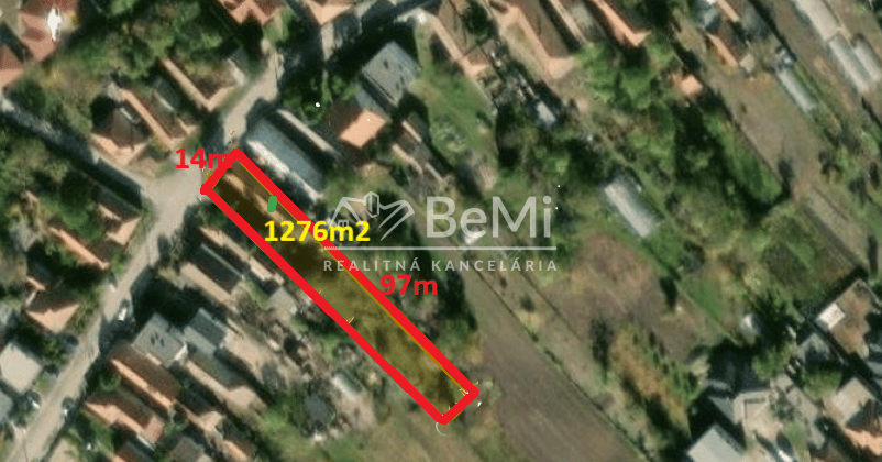 Predaj pozemok 1276m2, obec Veľký Cetín, Nitra (155-14-ERFa) – fotka 2
