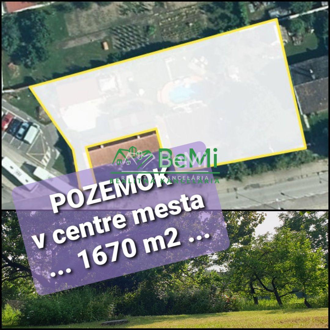 Investičný POZEMOK v centre mesta ...1670m2...Galanta (094-14-DAR)