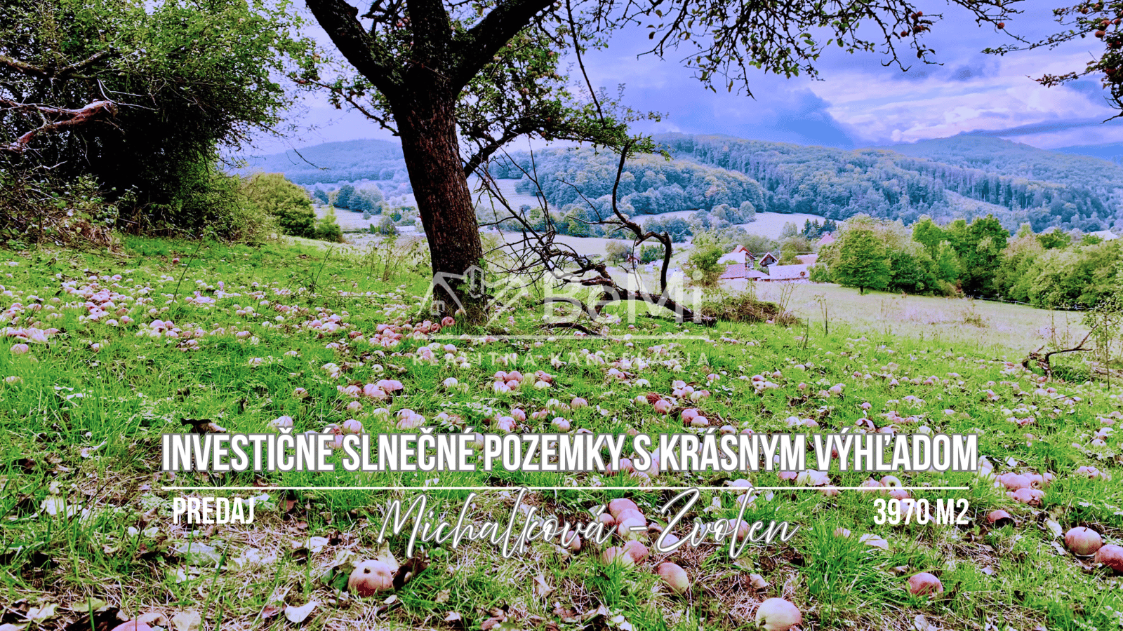 Pozemok pre mobilný dom 3970 m2, polosamota, Michalková