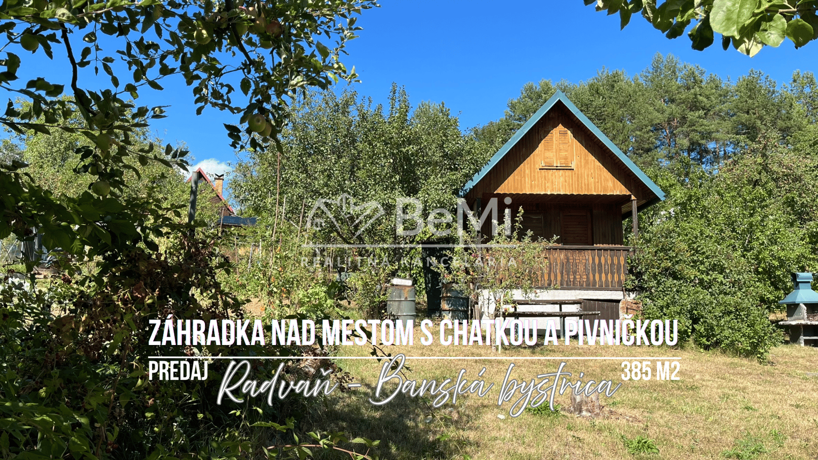 Záhradka s chatkou - Radvaň