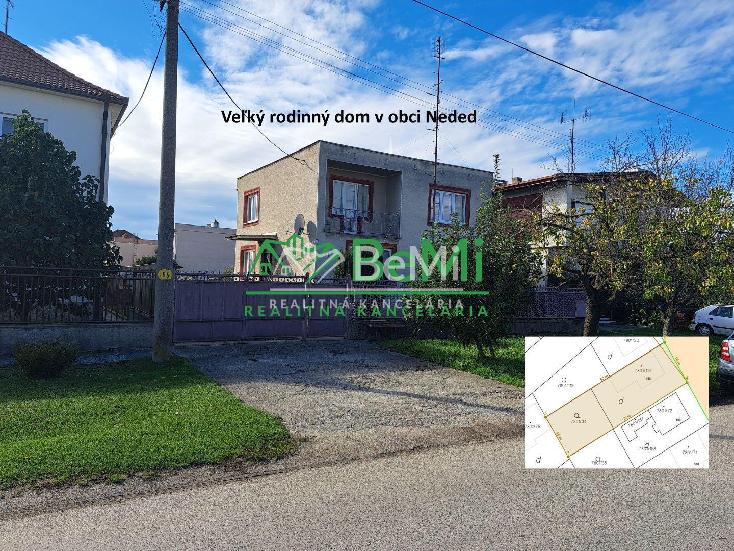 Rodinný dom 5 izb. - 480m2, zachovalý pôvodný stav, Neded ID 002-12-EVBA