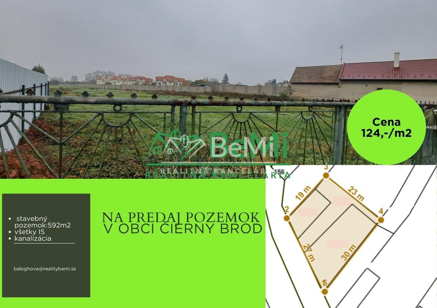 Stavebný pozemok - 592m2, Čierny Brod ID 015-14-EVBA – fotka 2