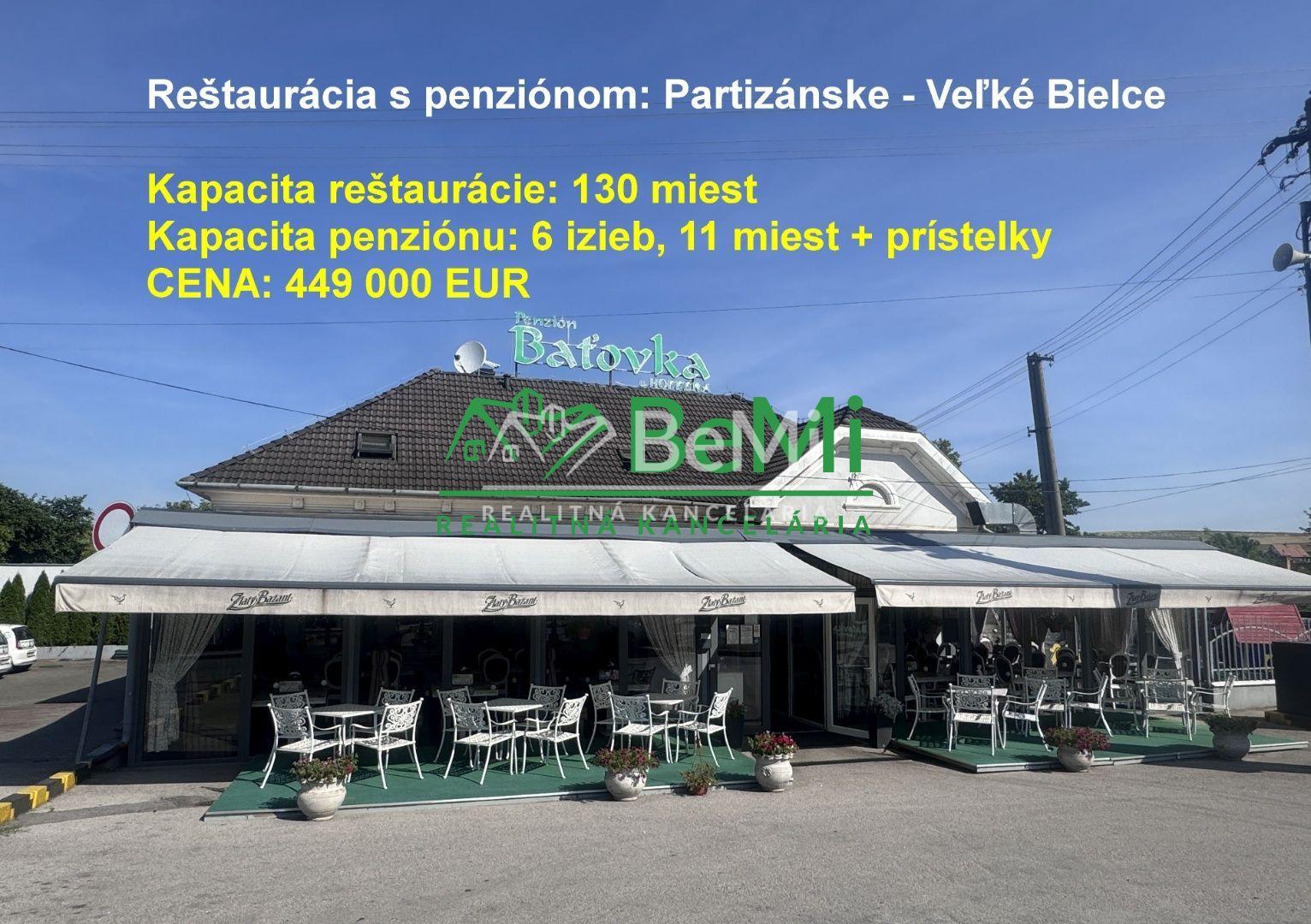 Reštaurácia s penziónom – Partizánske, na hlavnom ťahu Nitra - Prievidza                              (024-18-DABA)