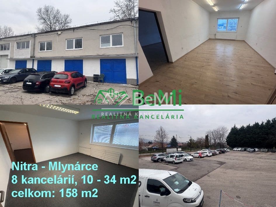 NA PRENÁJOM – kancelárske priestory o celkovej výmere 158 m2, Nitra – Mlynárce