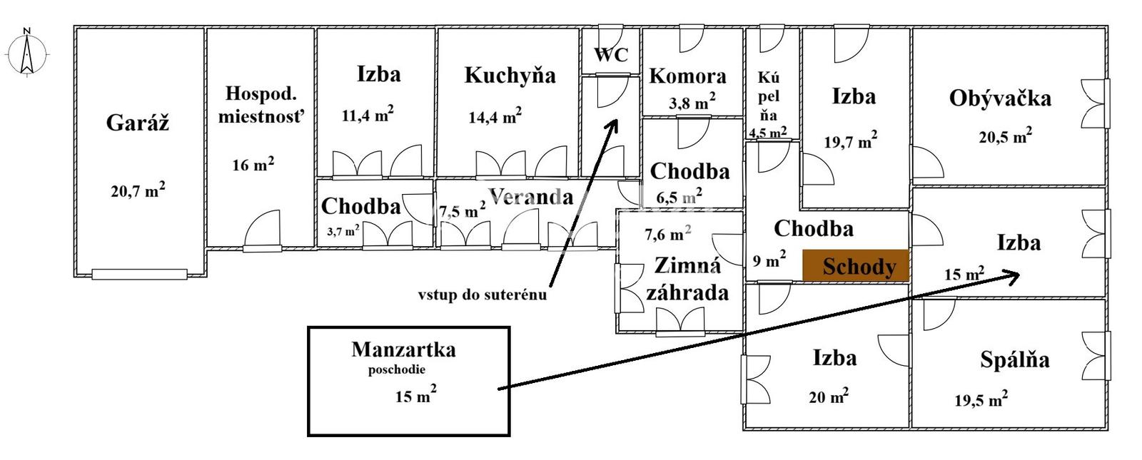 7-izbový rodinný dom, veľká záhrada, garáž, investičná príležitosť - Vinodol – fotka 2