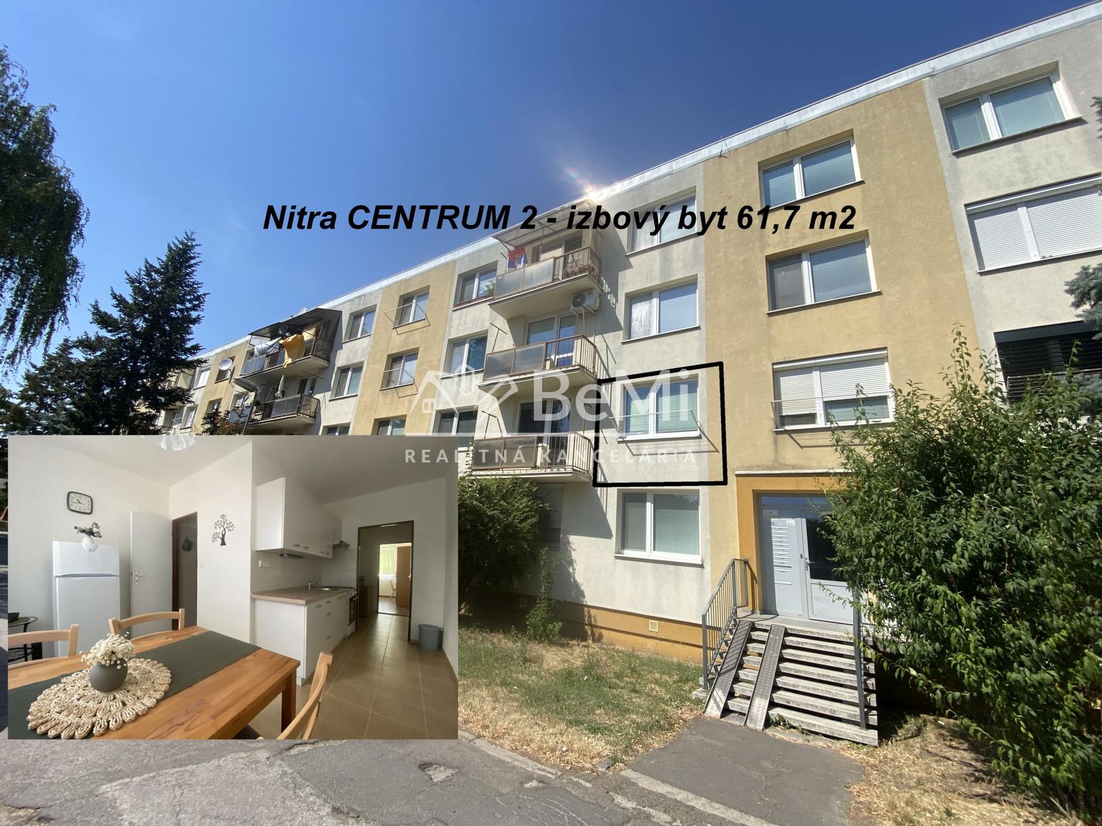 Nitra CENTRUM 2 - izbový byt 61,7 m2 ID 625-112-MIG