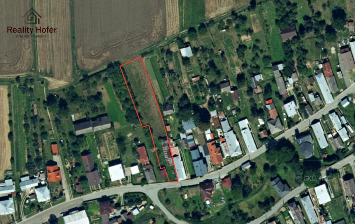 Pozemok na výstavbu RD, Železník, 3 km od Giraltoviec