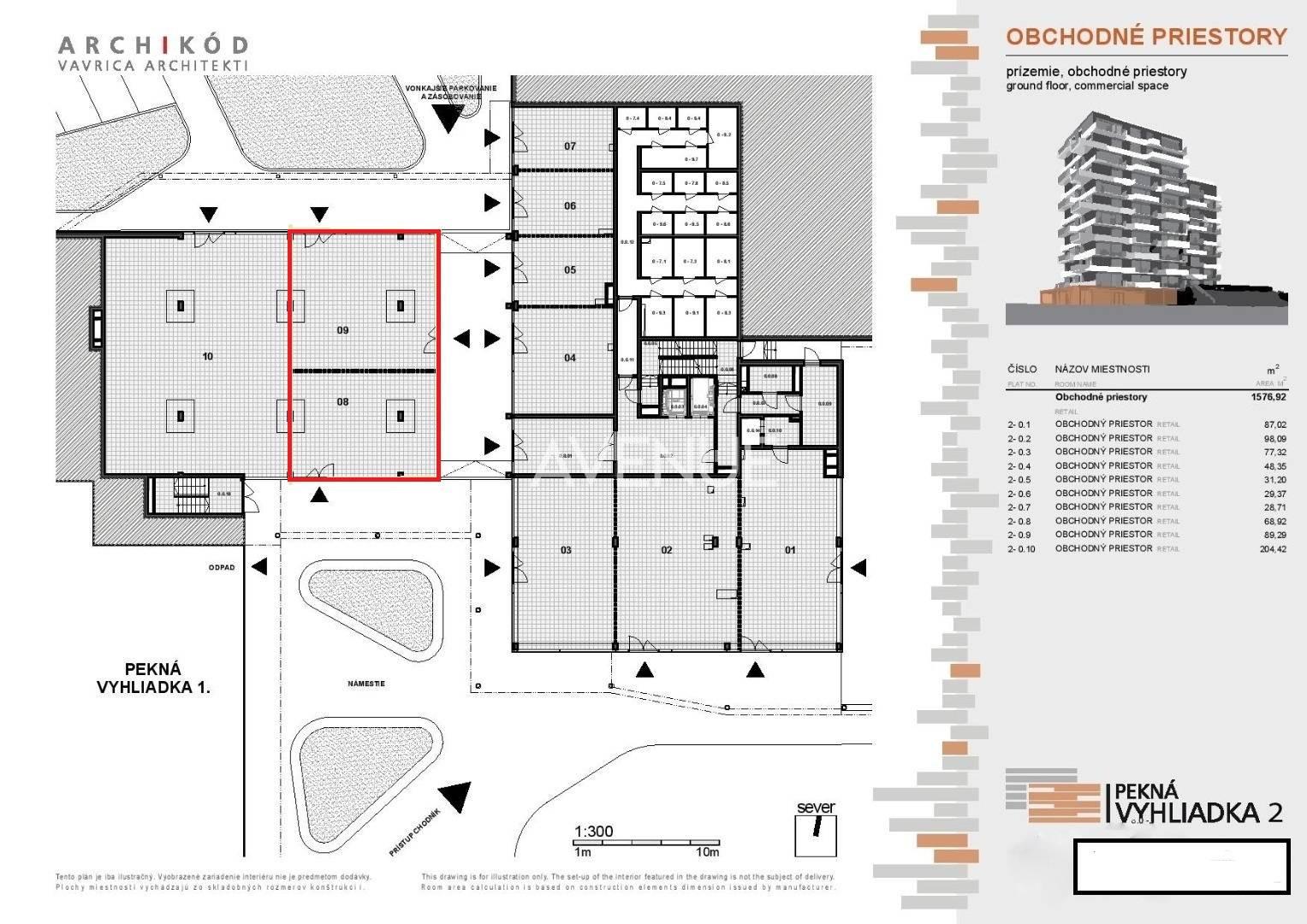 AVENUE I obchodný priestor 154,02m2, v projekte Pekná vyhliadka 2 – fotka 2