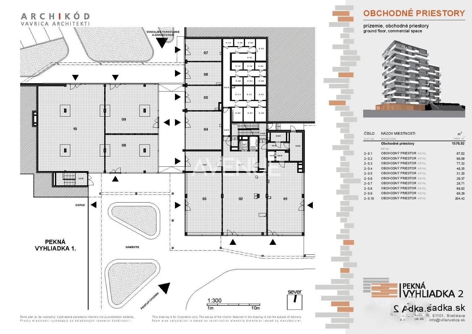 AVENUE I obchodný priestor 79,02m2, v projekte Pekná vyhliadka 2 – fotka 2