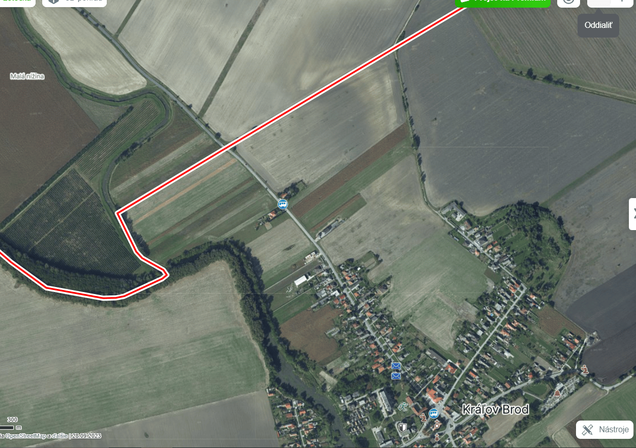 Predám stavebný pozemok v obci Kráľov Brod