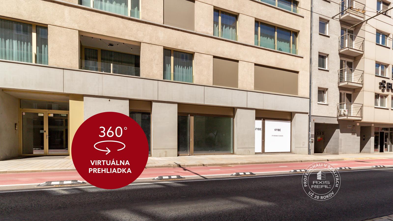 AXIS REAL | Dunajská obch. priestor 107 m2 z ulice, novostavba, garáž
