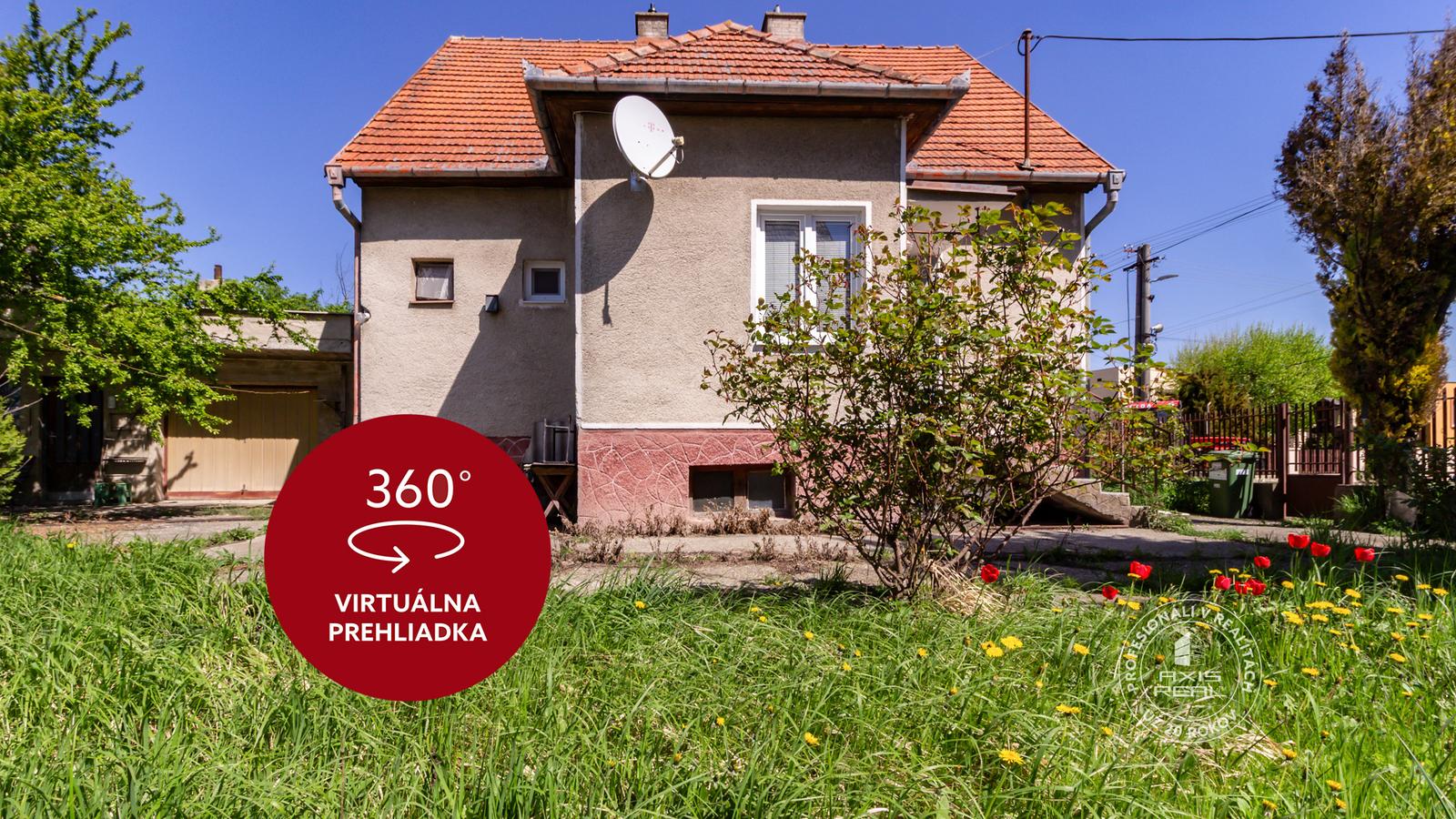 AXIS REAL | 5-izbový TEHLOVÝ dom s GARÁŽOU v pôvodnom stave, Jelka