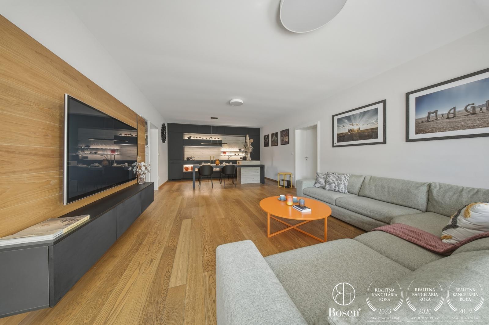 BOSEN | 3 izb. byt - Mestské bývanie s pocitom rodinného domu, Fraňa Kráľa, Bratislava, 97 m2/179 m2