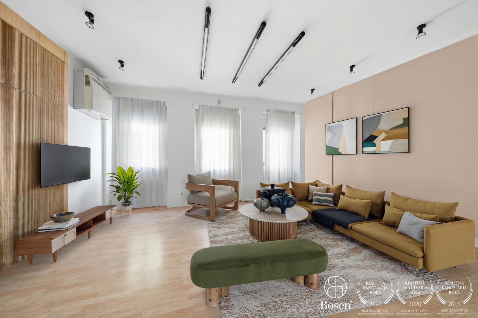 BOSEN | 3-izb. staromestský byt s dvorom (108 m²)