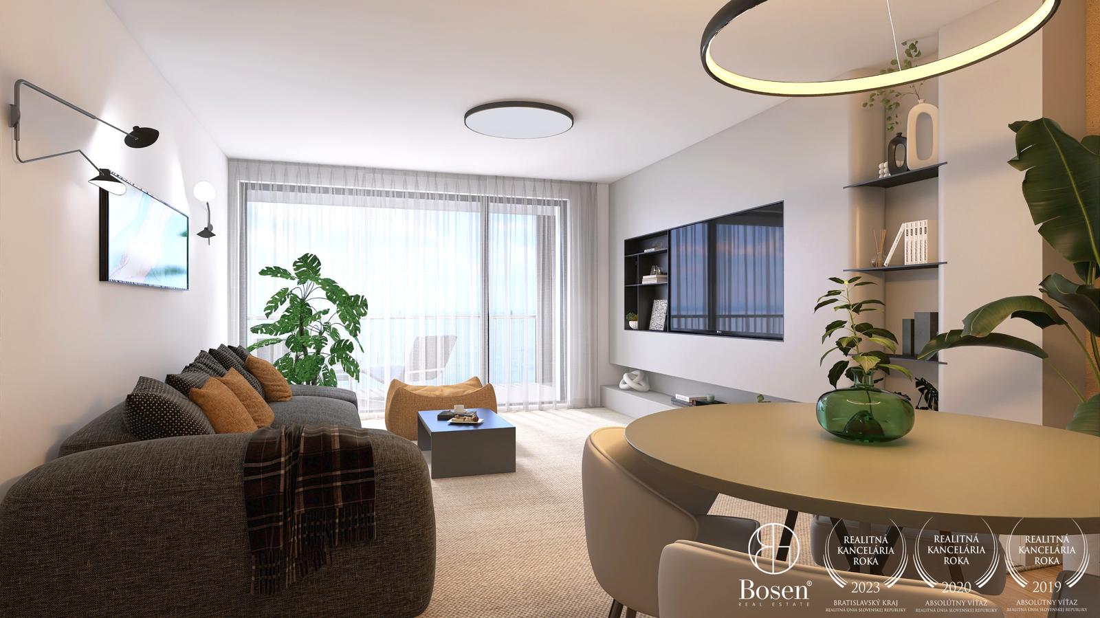 BOSEN | BLUEWAVE 2 izbový byt s výhľadom na rieku, Banka Piešťany, 85.17 m2 – fotka 2