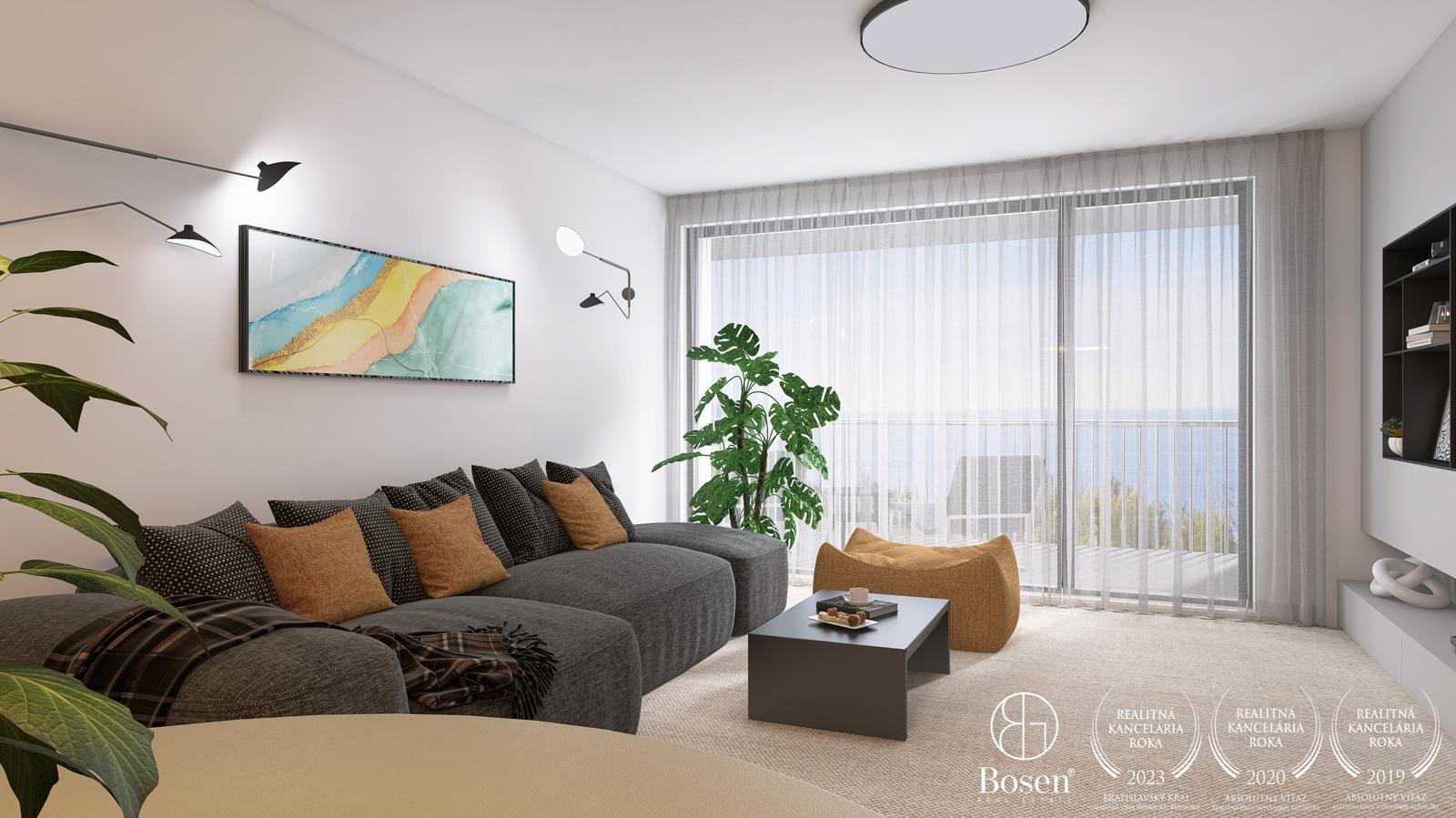 BOSEN | BLUEWAVE 2 izbový byt s výhľadom na rieku, Banka Piešťany, 85.17 m2