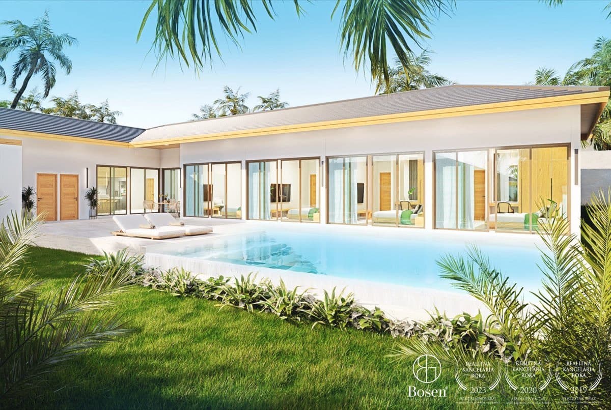 BOSEN | 4 spálňová vila s bazénom typu B, Lamai, Koh Samui, Thajsko