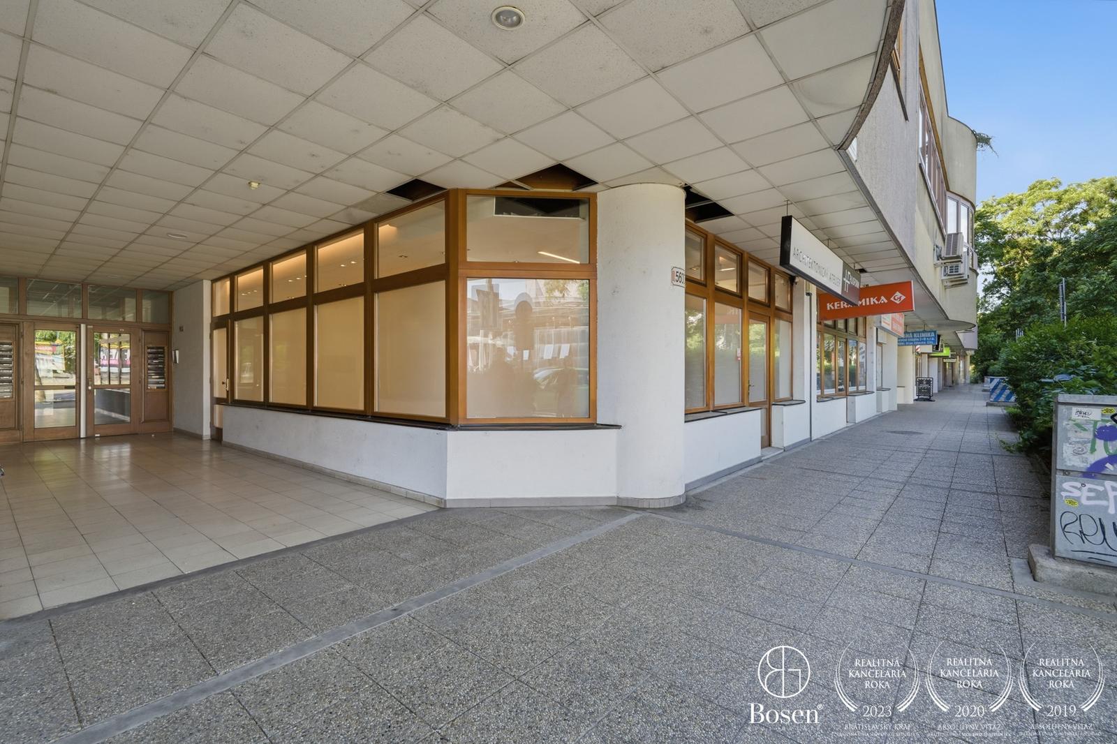 BOSEN | Obchodné priestory s výkladom na Záhradníckej ulici, 122 m2.