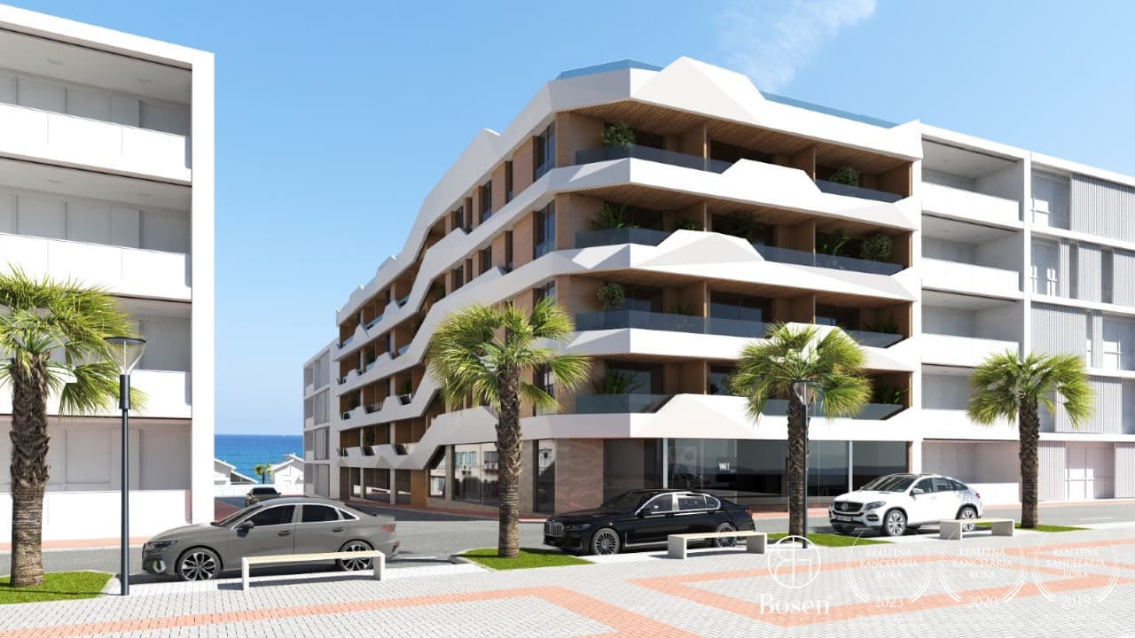 Moderný 3 izbový prímorský apartmán s bazénom