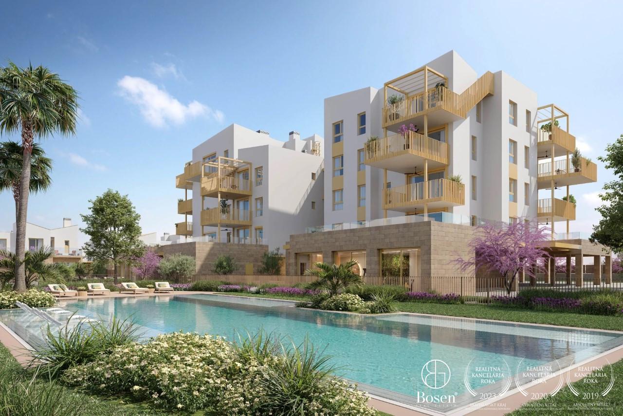 Exkluzívny 3 izbový apartmán pri pláži v modernom uzavretom projekte