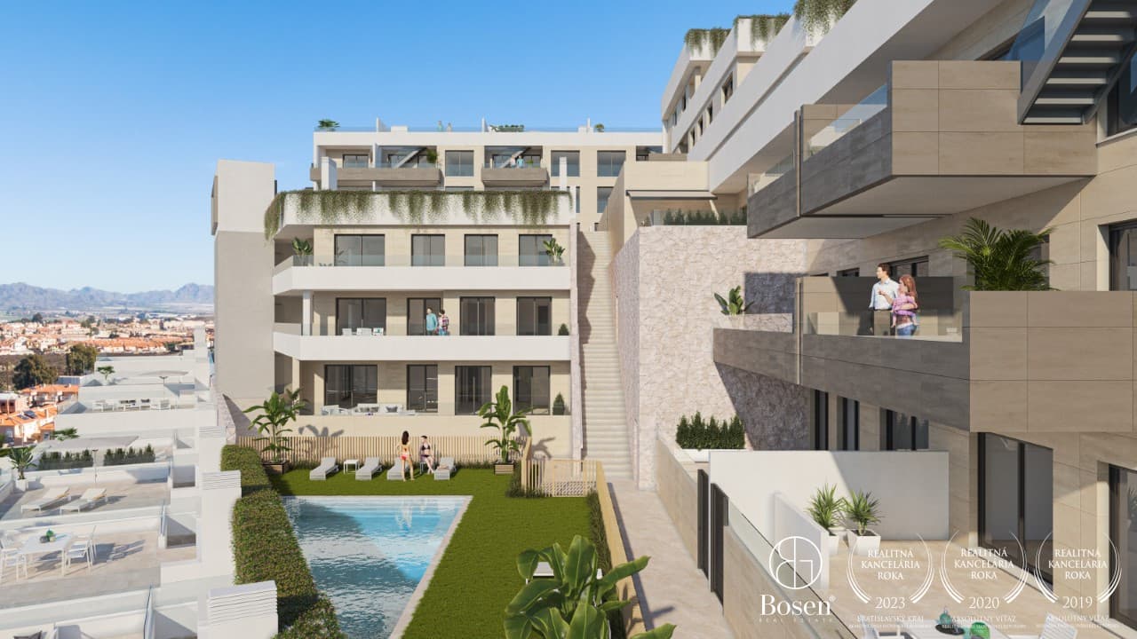 Moderný 3 izbový apartmán s terasou v Águilas