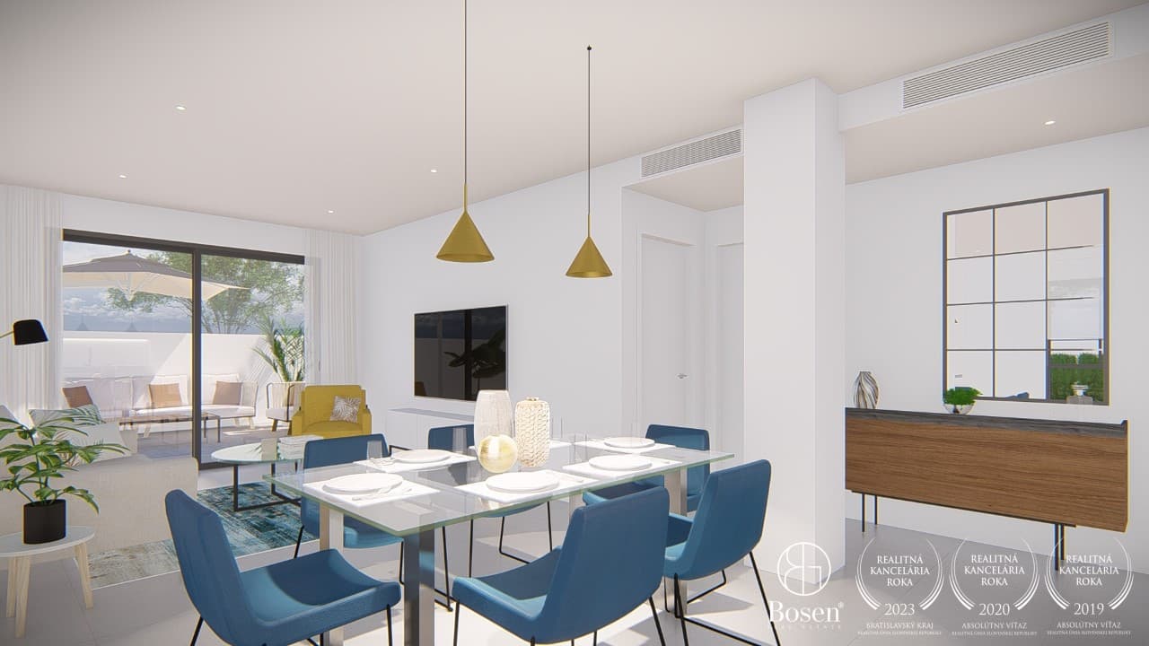 Slnečný 3 izbový apartmán vo Villajoyose – len 500 m od mora