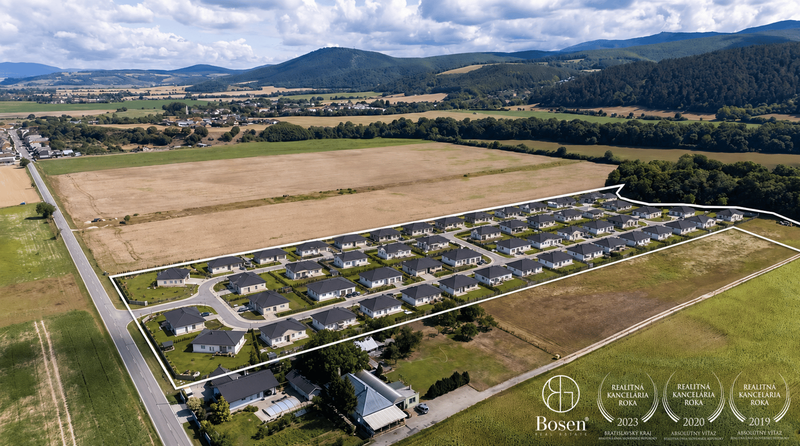 BOSEN | DEVELOPERSKÝ POZEMOK PRE PROJEKT IBV - HRÁDOK 43 524 m²