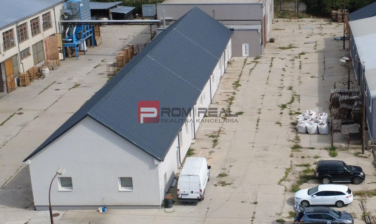 Nová hala 472 m² + dvor 1 812 m² – Budmerice