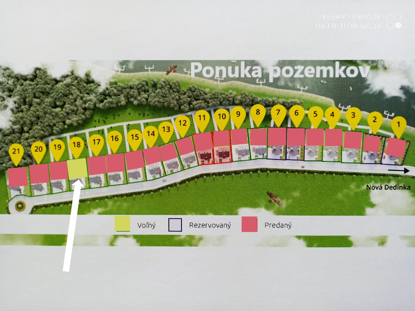 Stavebný pozemok 20km od BA pri vode a lese o rozloha 567m2