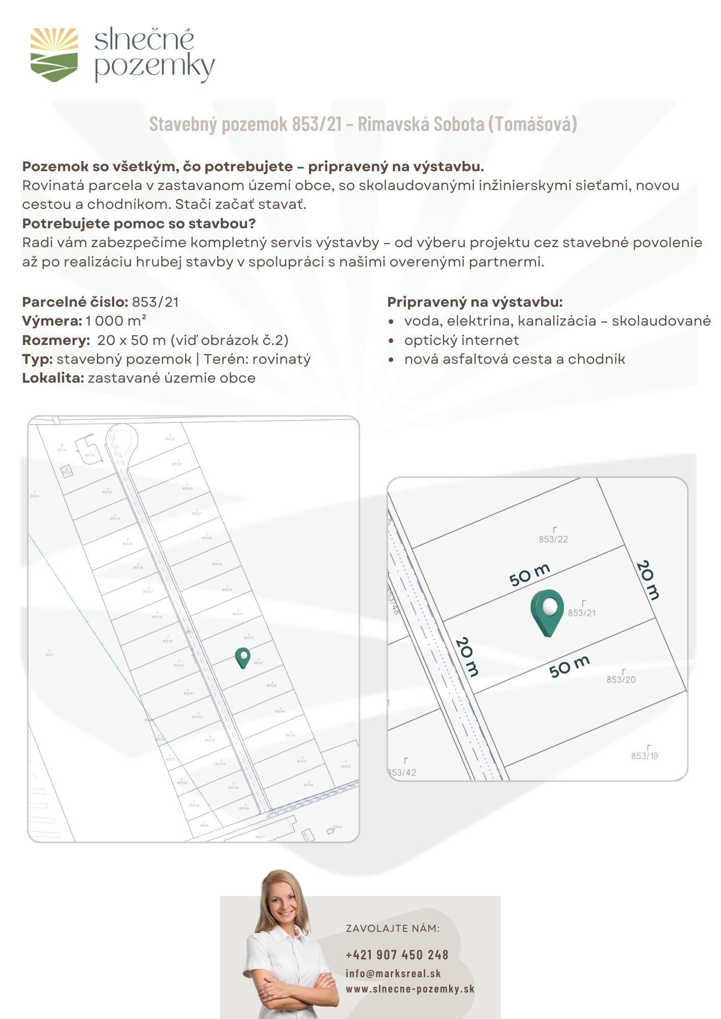 Stavebný pozemok 1000 m² - Rimavská Sobota (odpočet DPH)