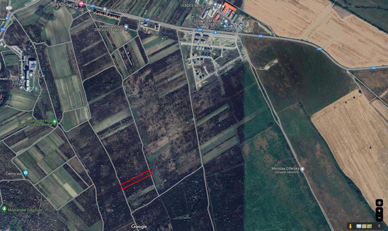 Pozemok 5.758 m2 - Modra