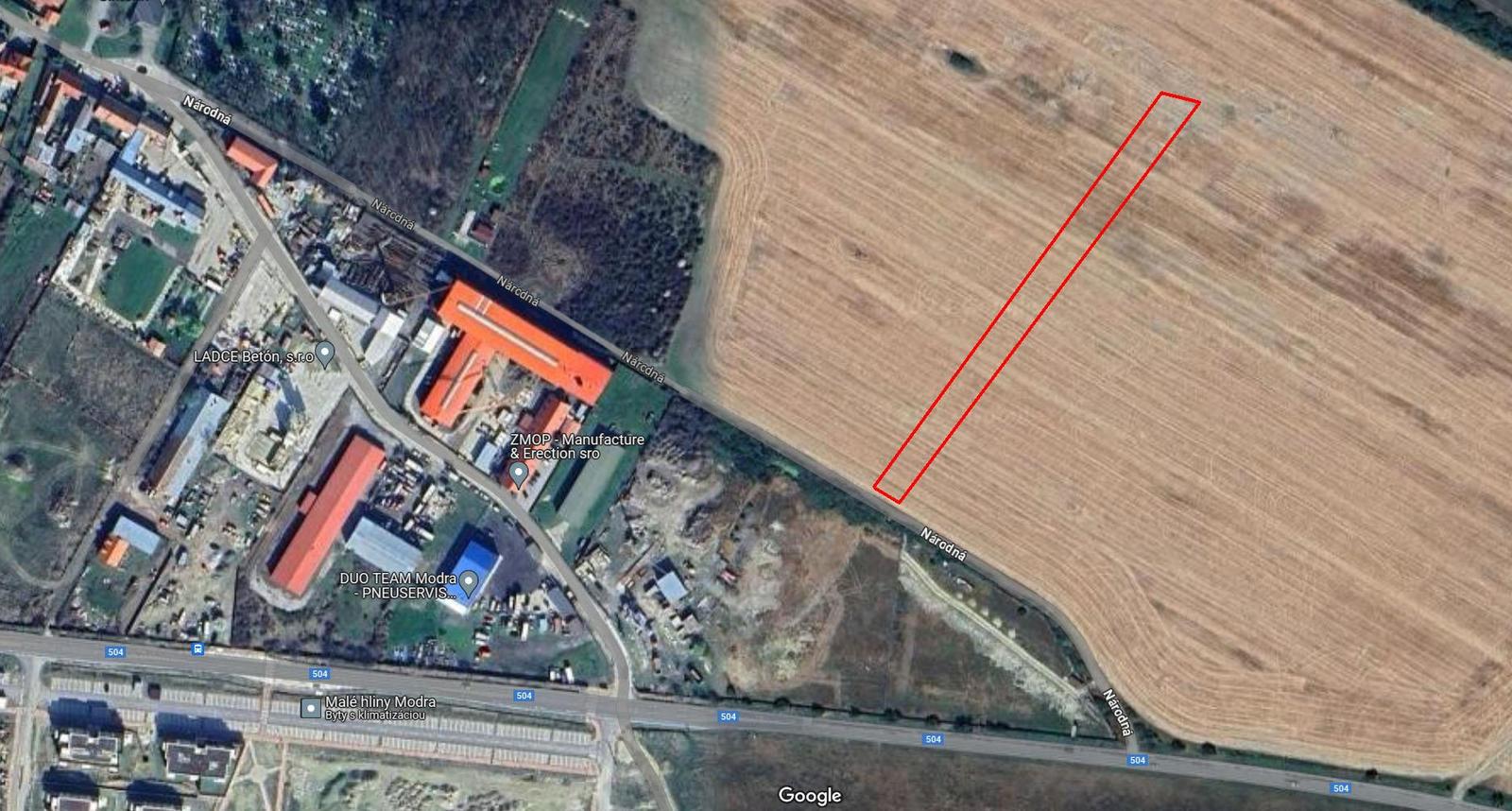 Pozemok 3.466 m2 - Modra