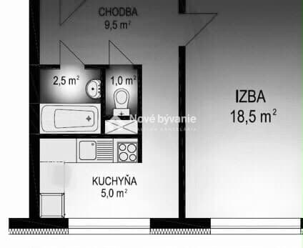 REZERVOVANE - 1 izbový byt - Stupava