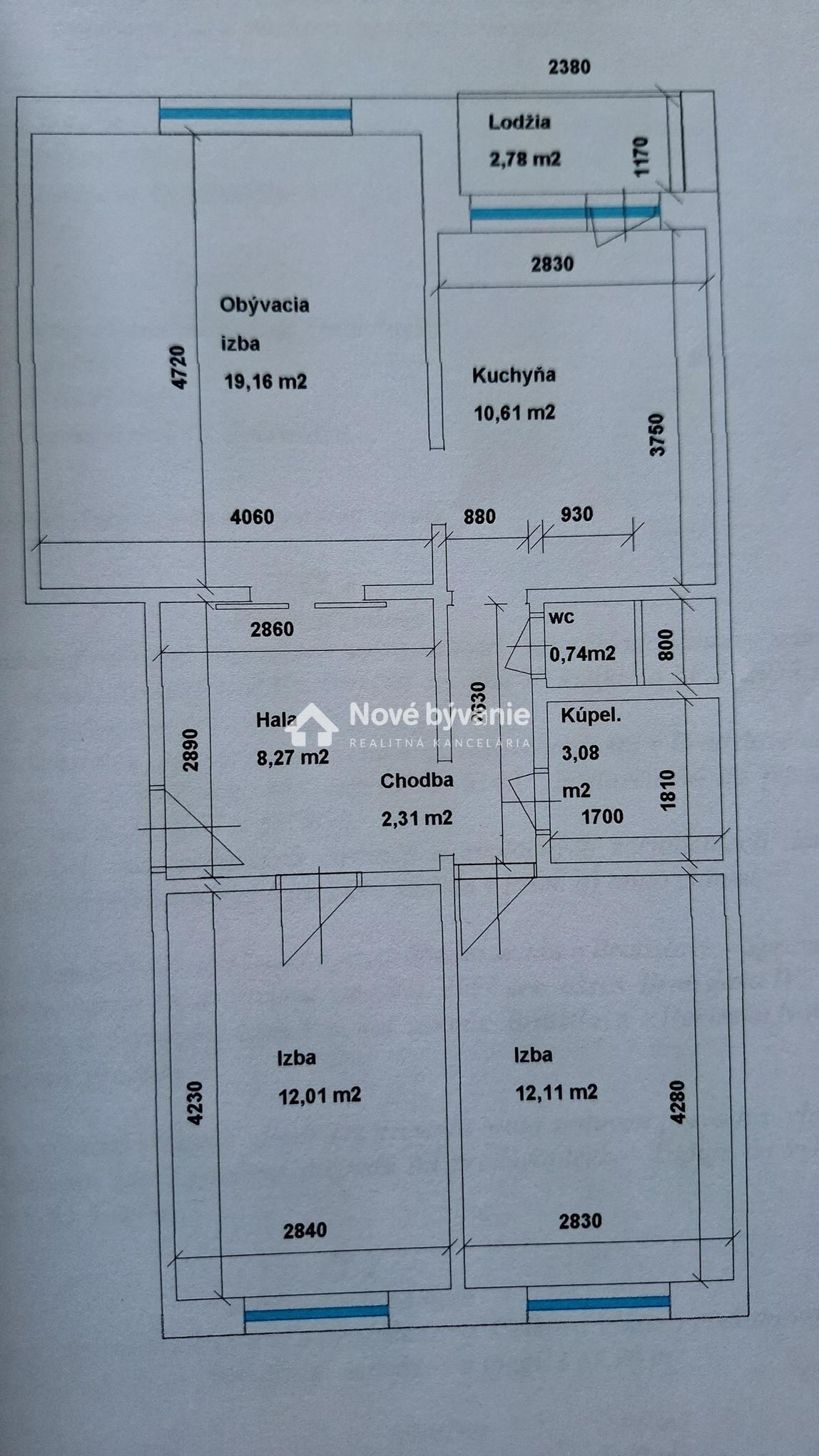 Predaj - 3 izbový byt BA - Devínska Nová Ves