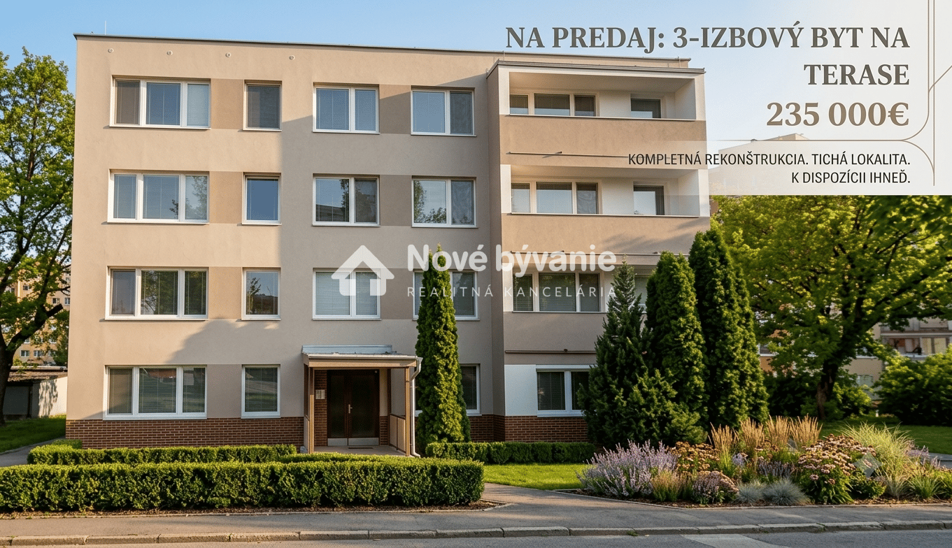 Moderný 3-izbový byt ako nový – kompletná rekonštrukcia 2026