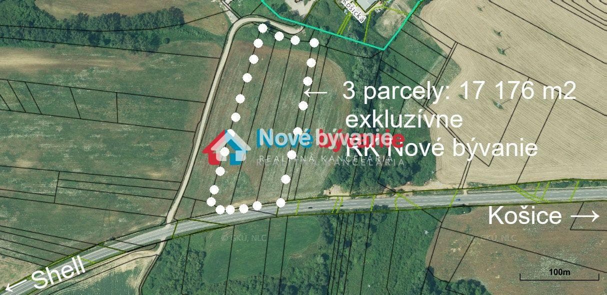 INVESTIČNÉ POZEMKY V ROŽŇAVE PRI HLAVNEJ CESTE DO KOŠÍC /N009-14-SAKI/ - NA PREDAJ – fotka 2