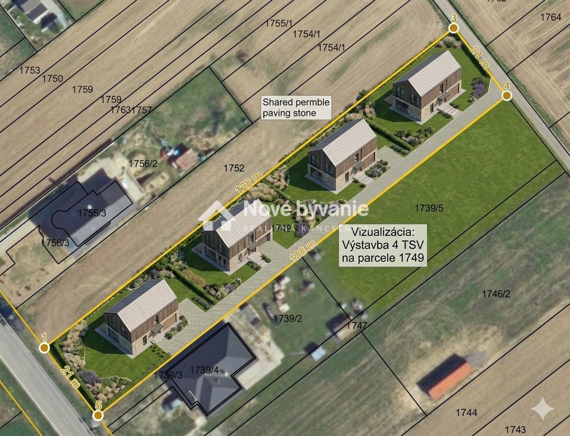 Exkluzívne stavebný pozemok: 2744m², obec Tuchyňa okr. Ilava