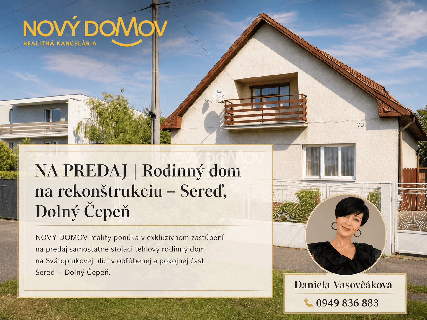 NA PREDAJ | Rodinný dom na rekonštrukciu – Sereď, Dolný Čepeň