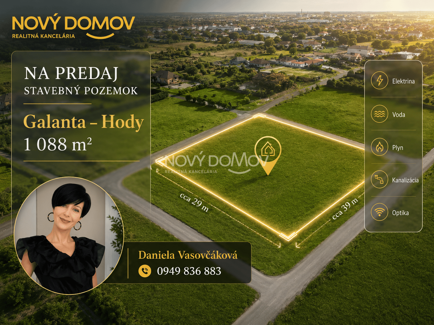NA PREDAJ pozemok, ktorý má praktický tvar a aj rozmery