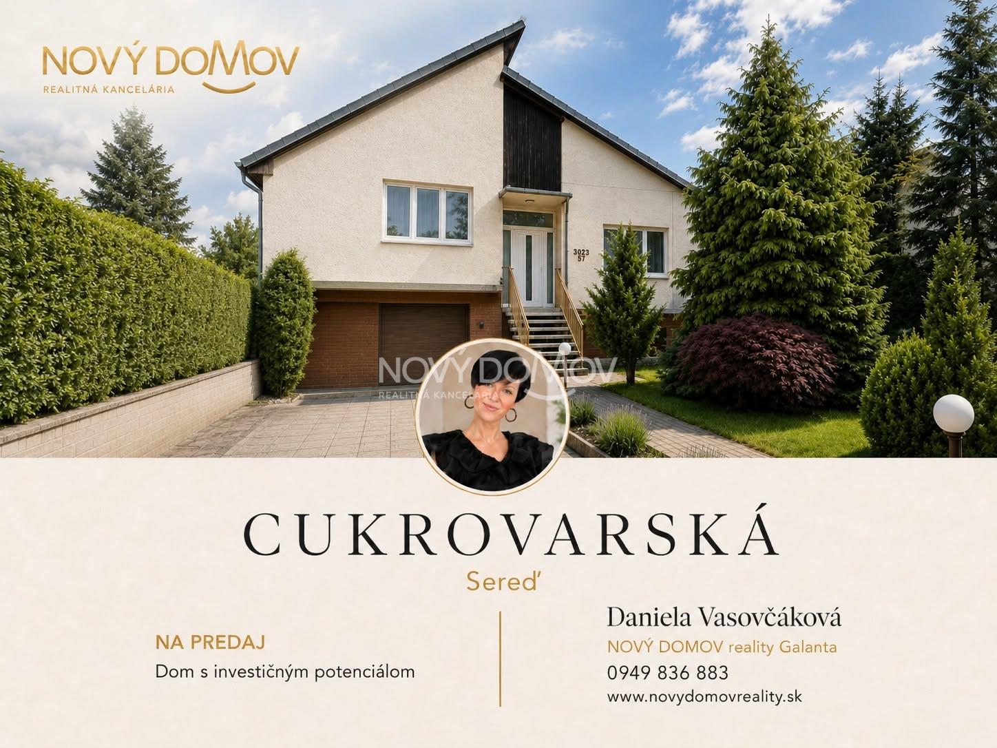 INVESTIČNÁ PRÍLEŽITOSŤ | RD s potenciálom podnikania – Sereď