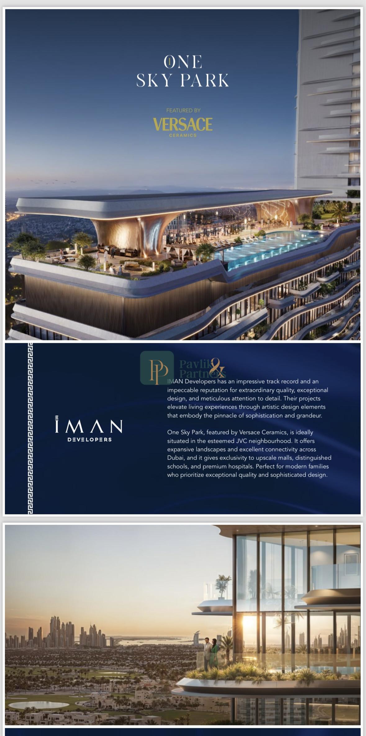 VYPREDANÉ!! Predaj dlho očakávaný projekt ONE SKY PARK, apartmány, špičkový developer IMAN, Dubaj
