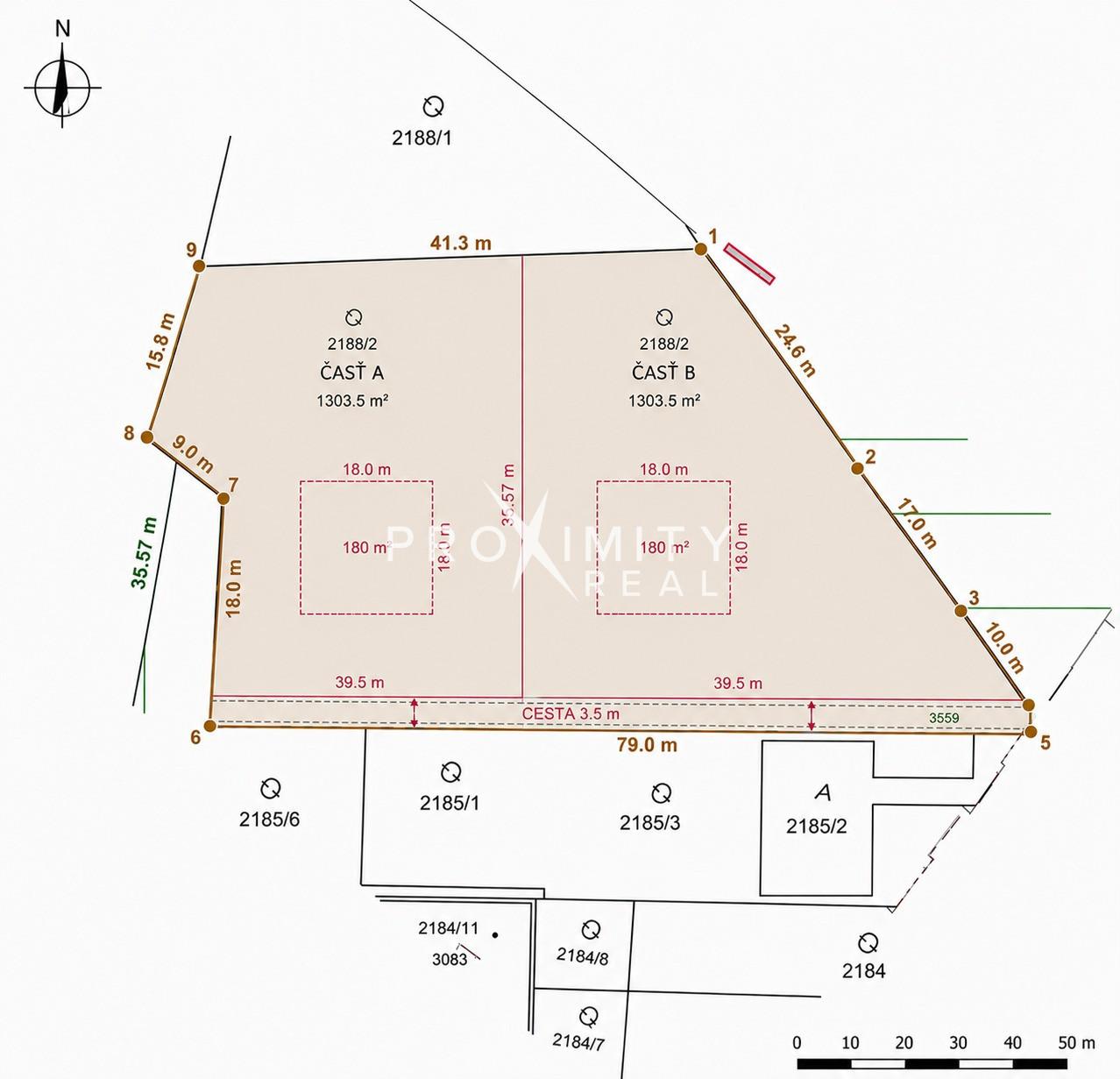 2 samostatné stavebné parcely (2x 1303,5 m²) na Zemplínskej šírave – stredisko Hôrka – fotka 2