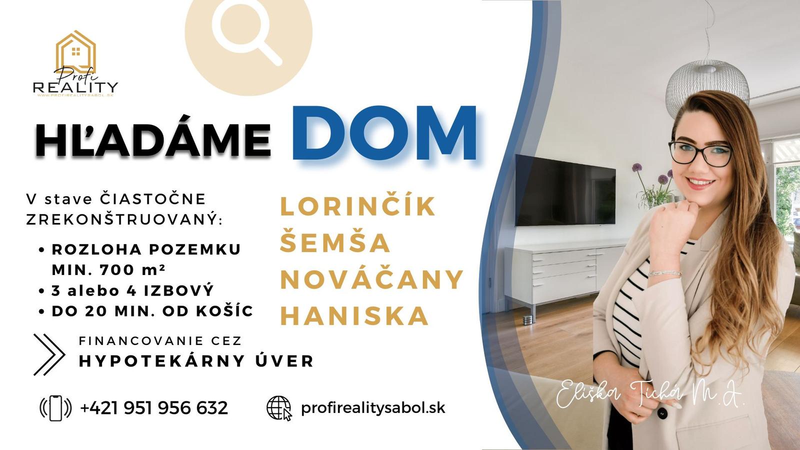 Hľadáme dom, kde začne nový život jednej rodiny - do 20 minút od Košíc
