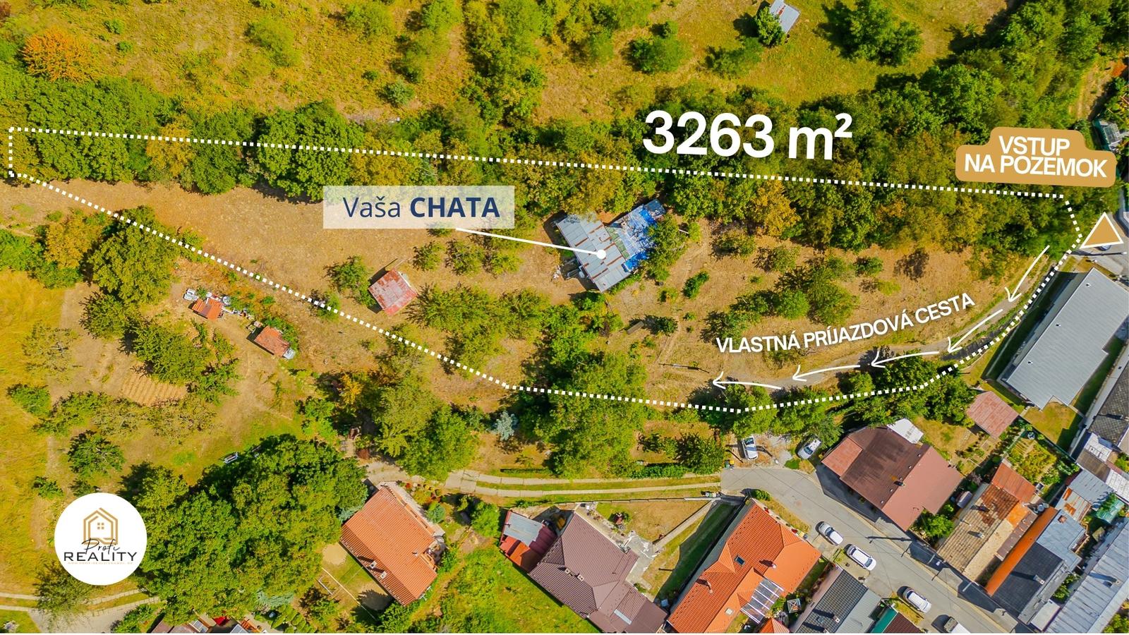 PREDAJ | REKREAČNÝ POZEMOK 3263 m² s CHATOU A VÝHĽADOM – fotka 2