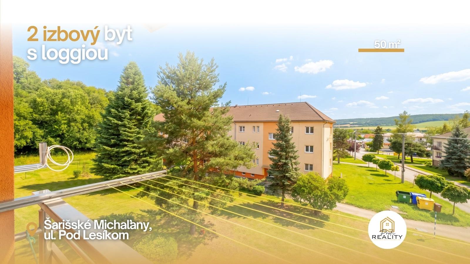 PREDAJ | 2-izb. byt 59 m² + loggia | Š. Michaľany